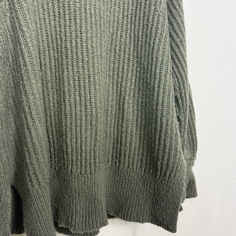 Anthropologie Pilcro Zip Front Longline Green Cardigan Sweater Wool Blend Sz 2X - Picture 16 of 16